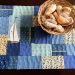 seaside blue kawandi table runner